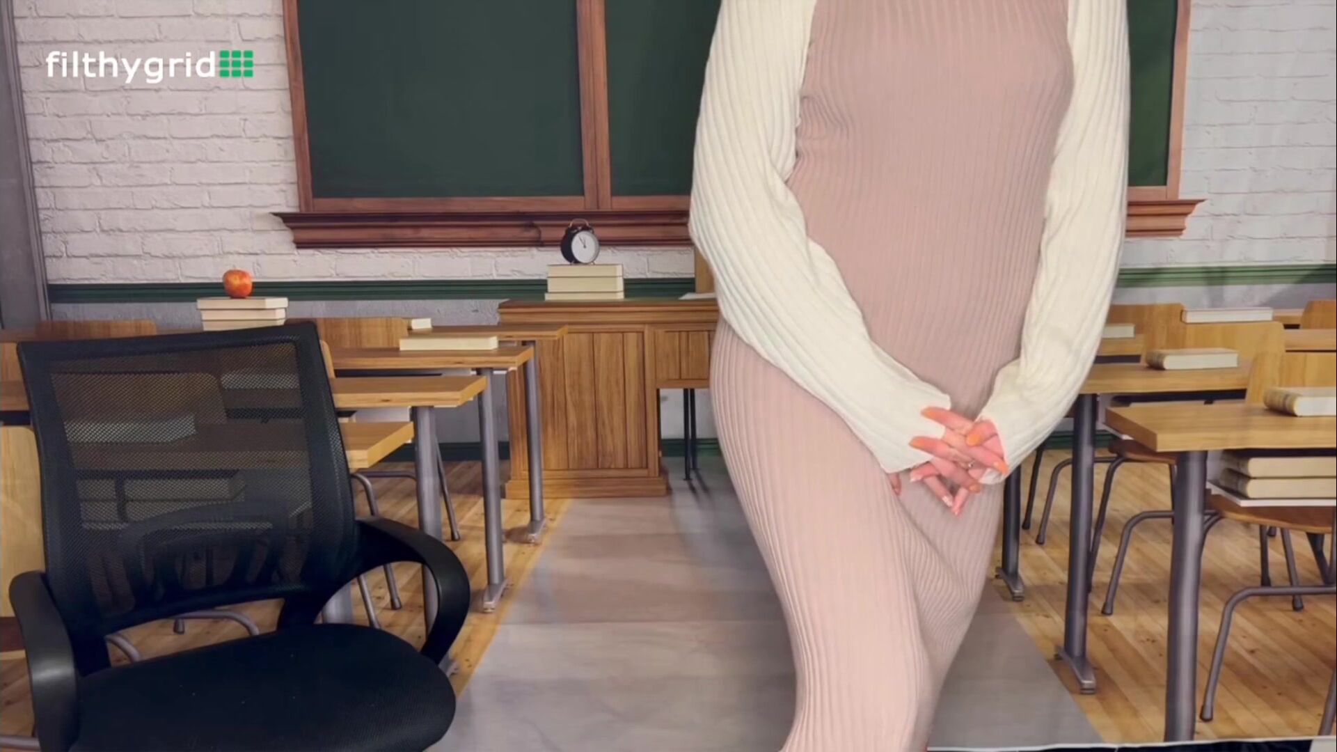 LanasWorksOFfart hot teacher fart class for girlfriends
