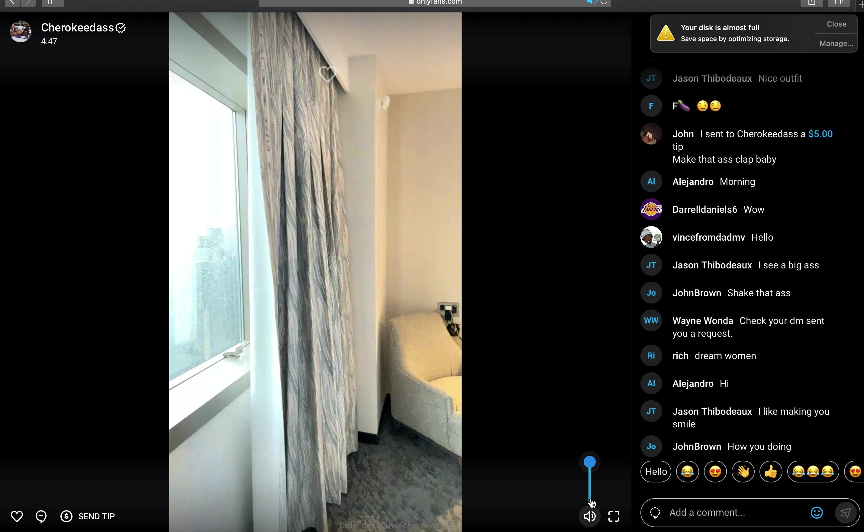 Cherokee D'ass Hotel Room