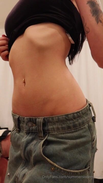 Summer Soderstrom gets topless in jeans
