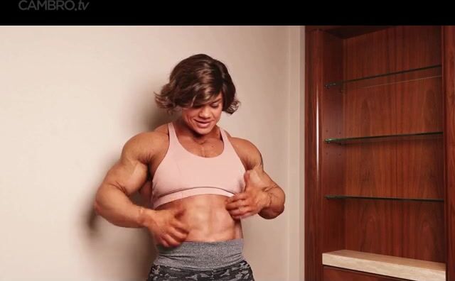 Female big biceps