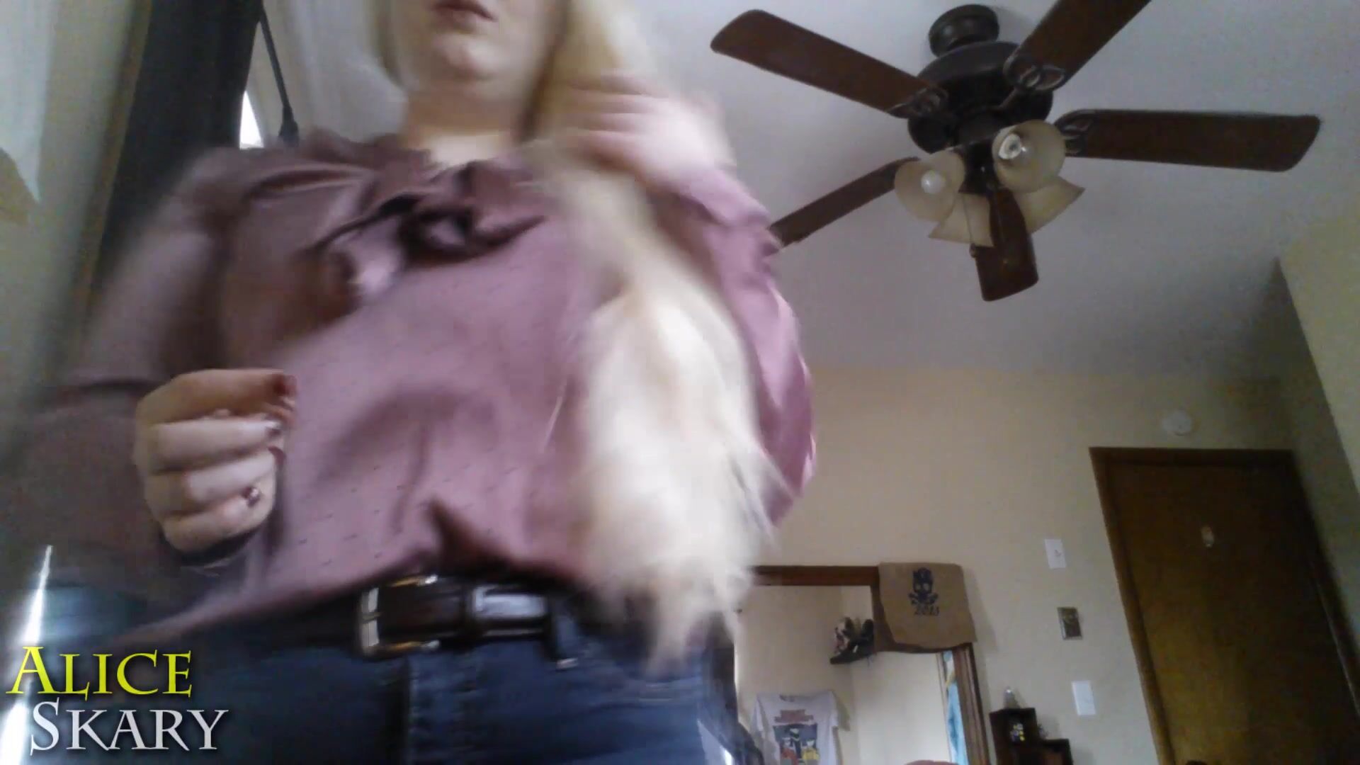 Alice Skary - Belt Spanking Pov