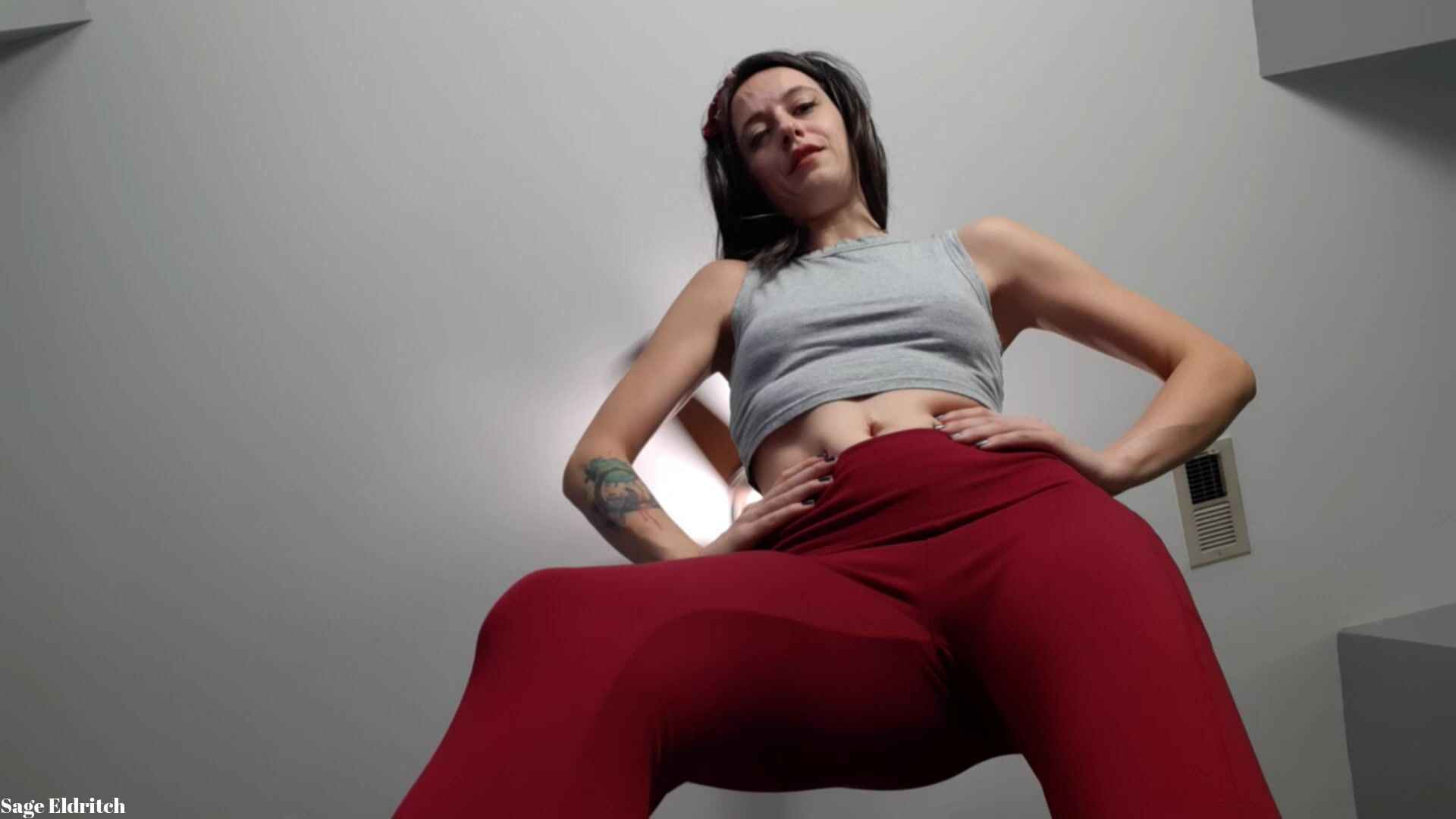 Giantess yogapants stomps you