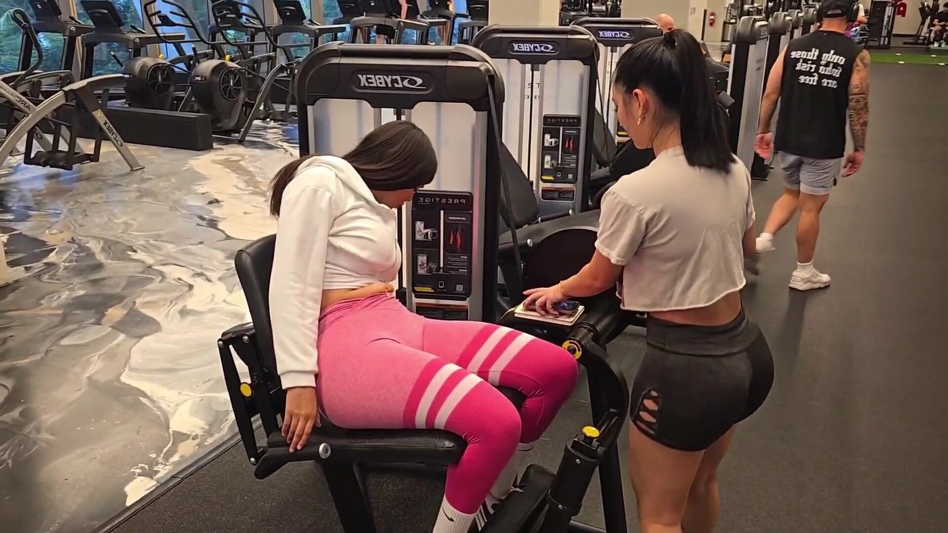 Alina rose and joy mei gym stream