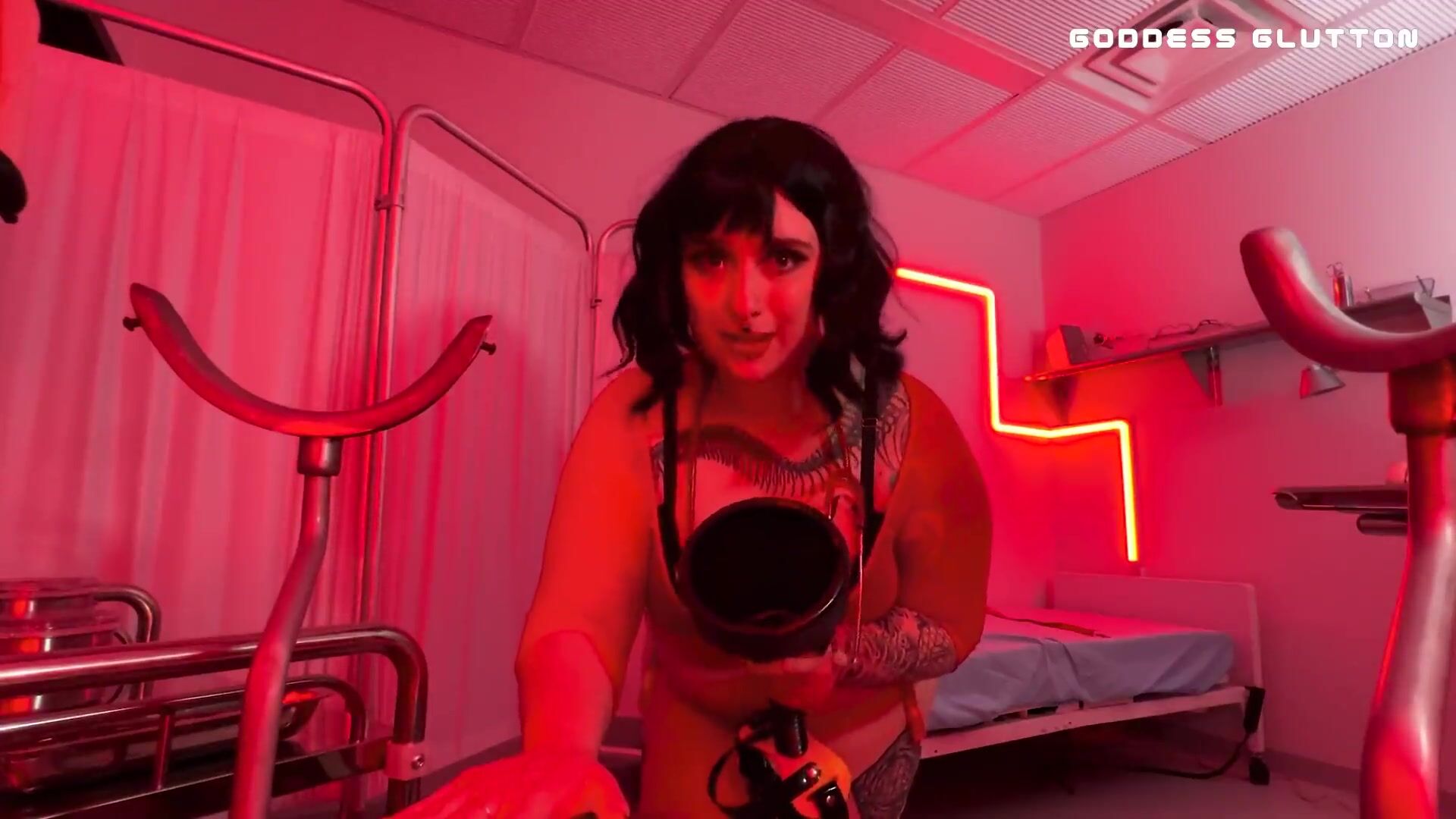 Goddess Glutton Funnel Force Feeding