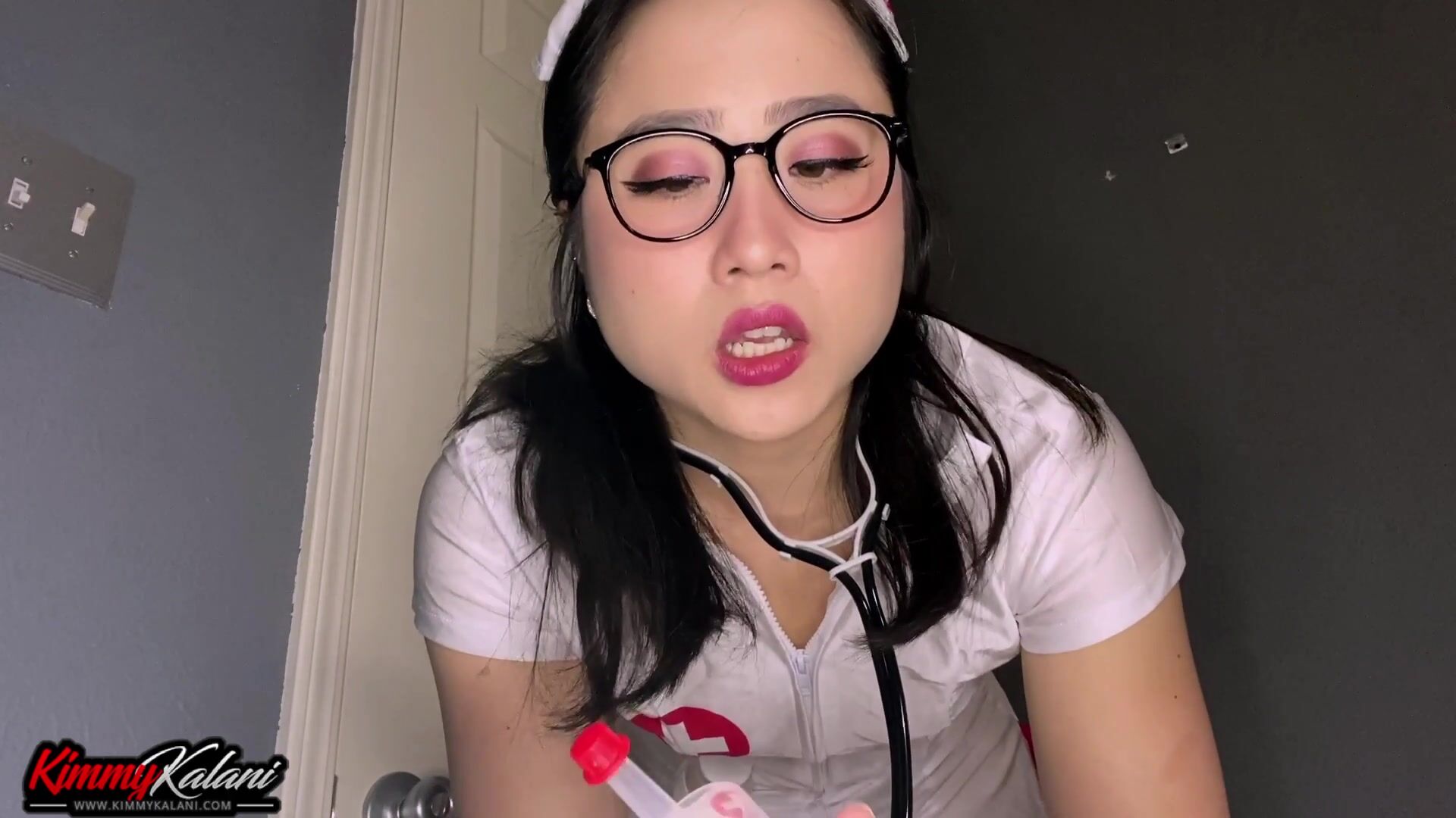 Kimmy Kalani - ASMR JOI Asian nurse collects sperm sample