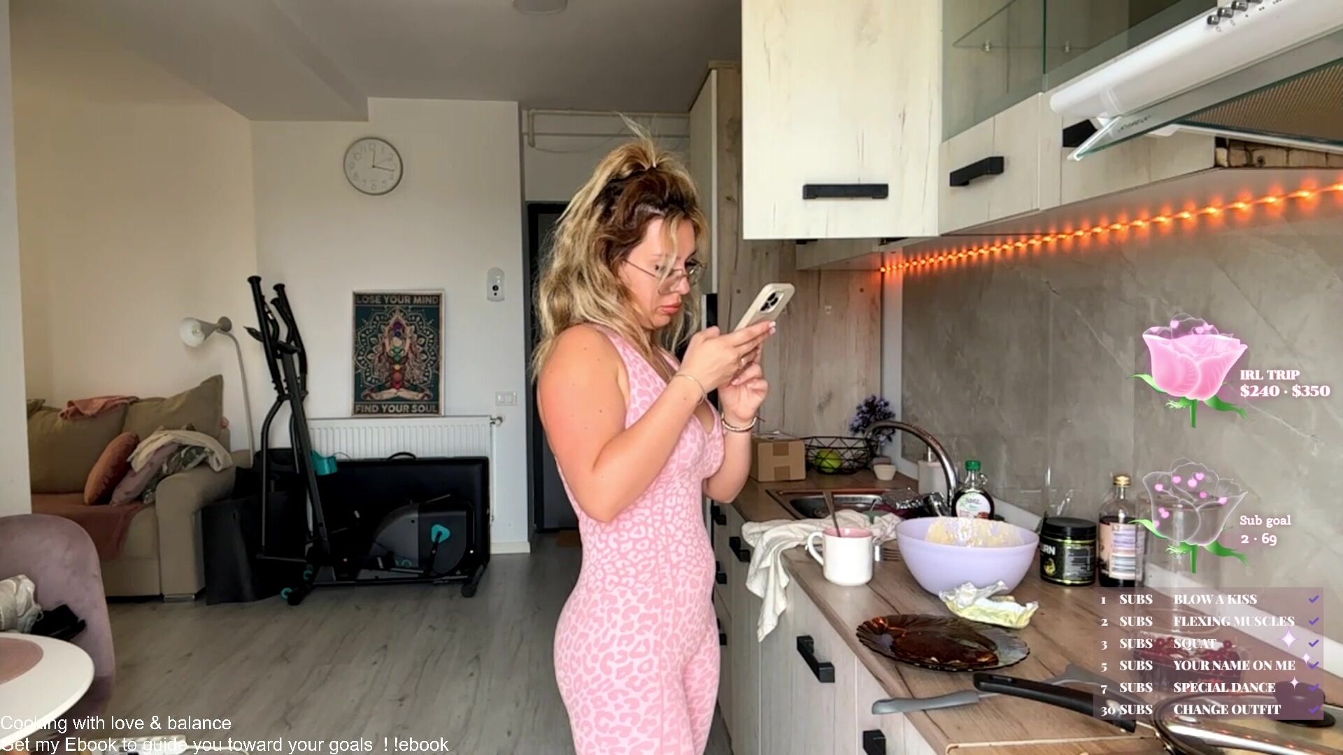 Kristinemaia wifey cooking stream in cute bodysuit