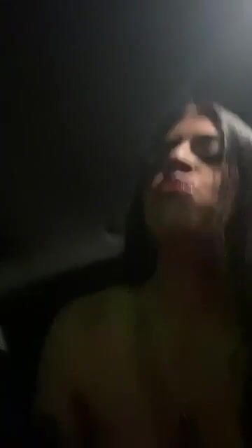 Car Dildo Blowjob
