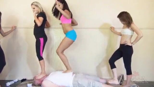 BFG - Stomping the Gym Sock Sniffer pt 3. (Sarah, Mandy, Roxie, Nikki & Bailey)