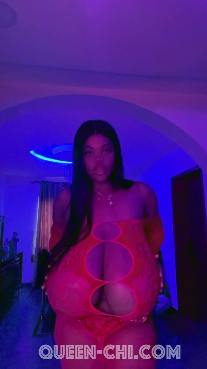 Chioma Lovv: Spicy-red-lingerie-tease-and-wine