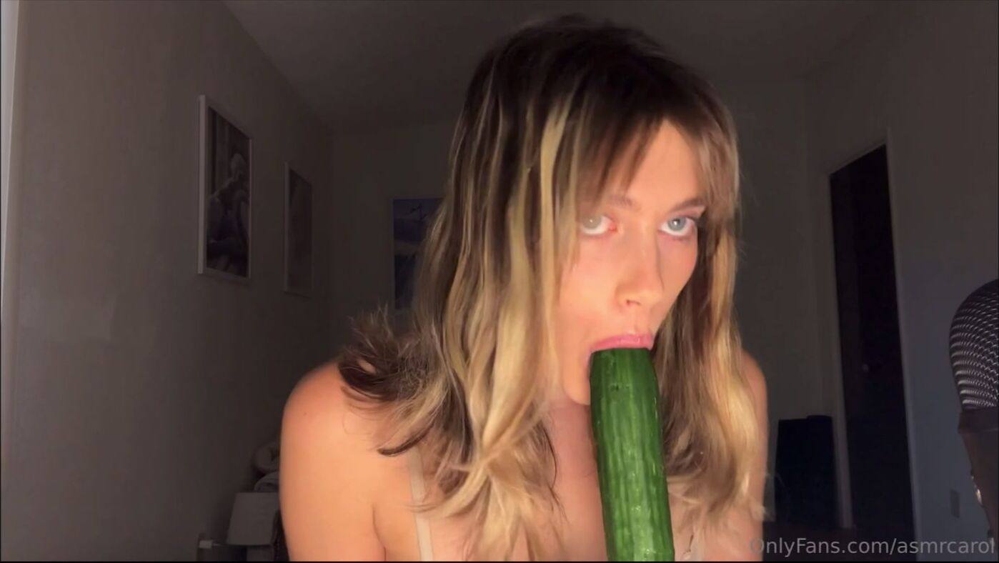 asmr carol cucumber