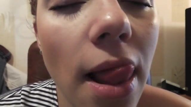 Lip smelling russian girl