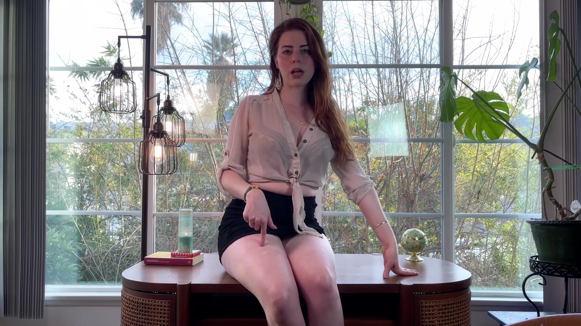 XoXDominaLA - Be a Good Boy and Lick this Spit off my Thighs! Worship JOI