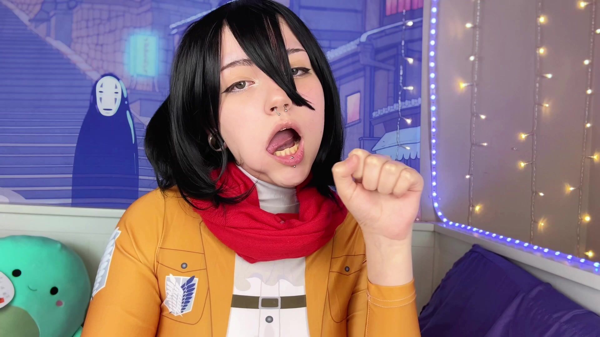 Pet Charlotte Mikasa wants to suck your cock | Blowjob Simulation