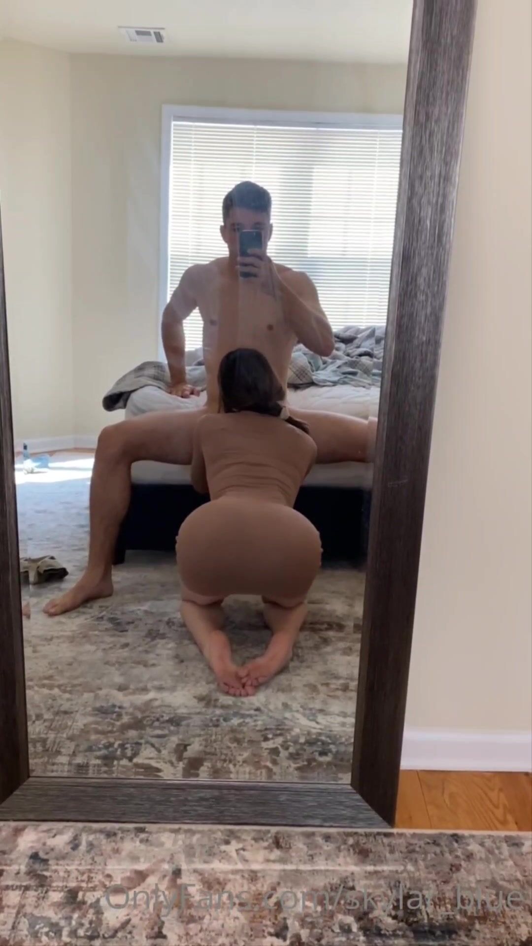 Skylar Blue Dress BJ POV