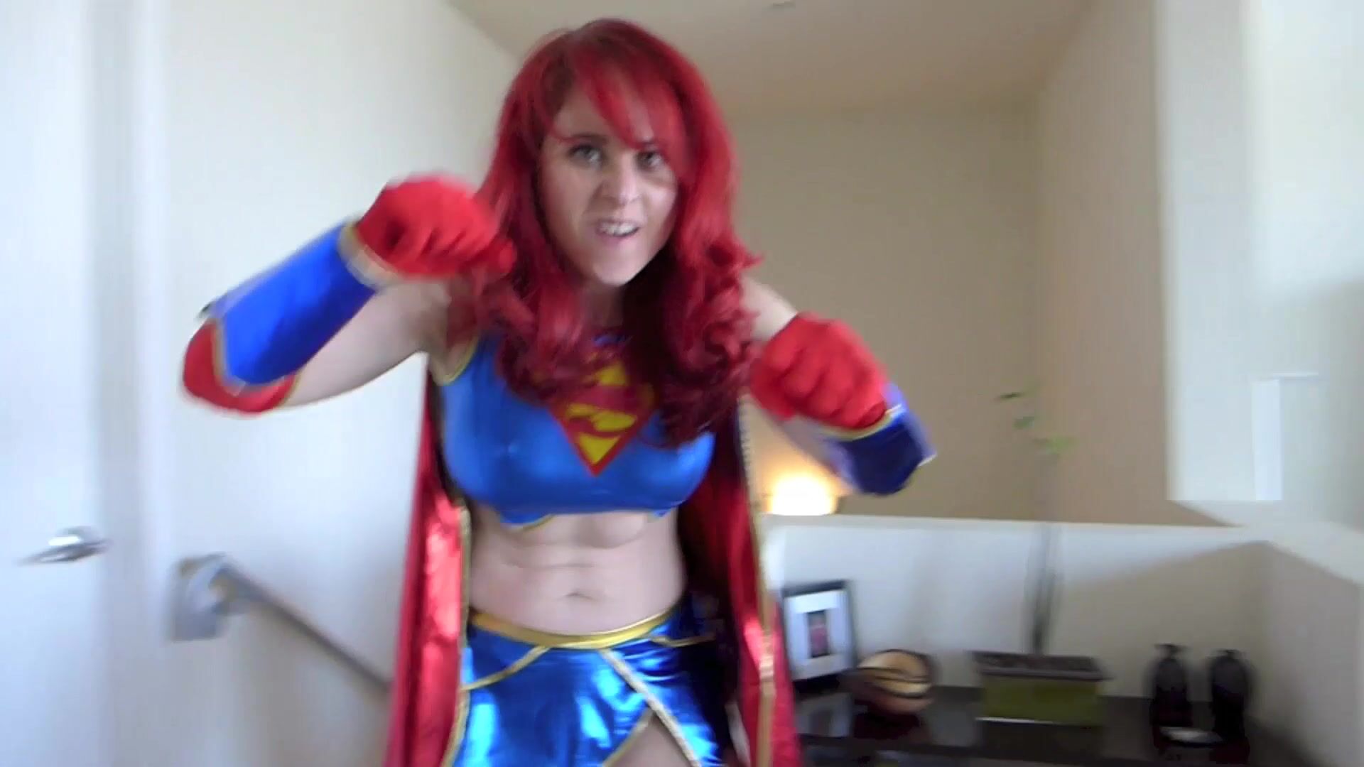 SuperGirl Surprises Thief