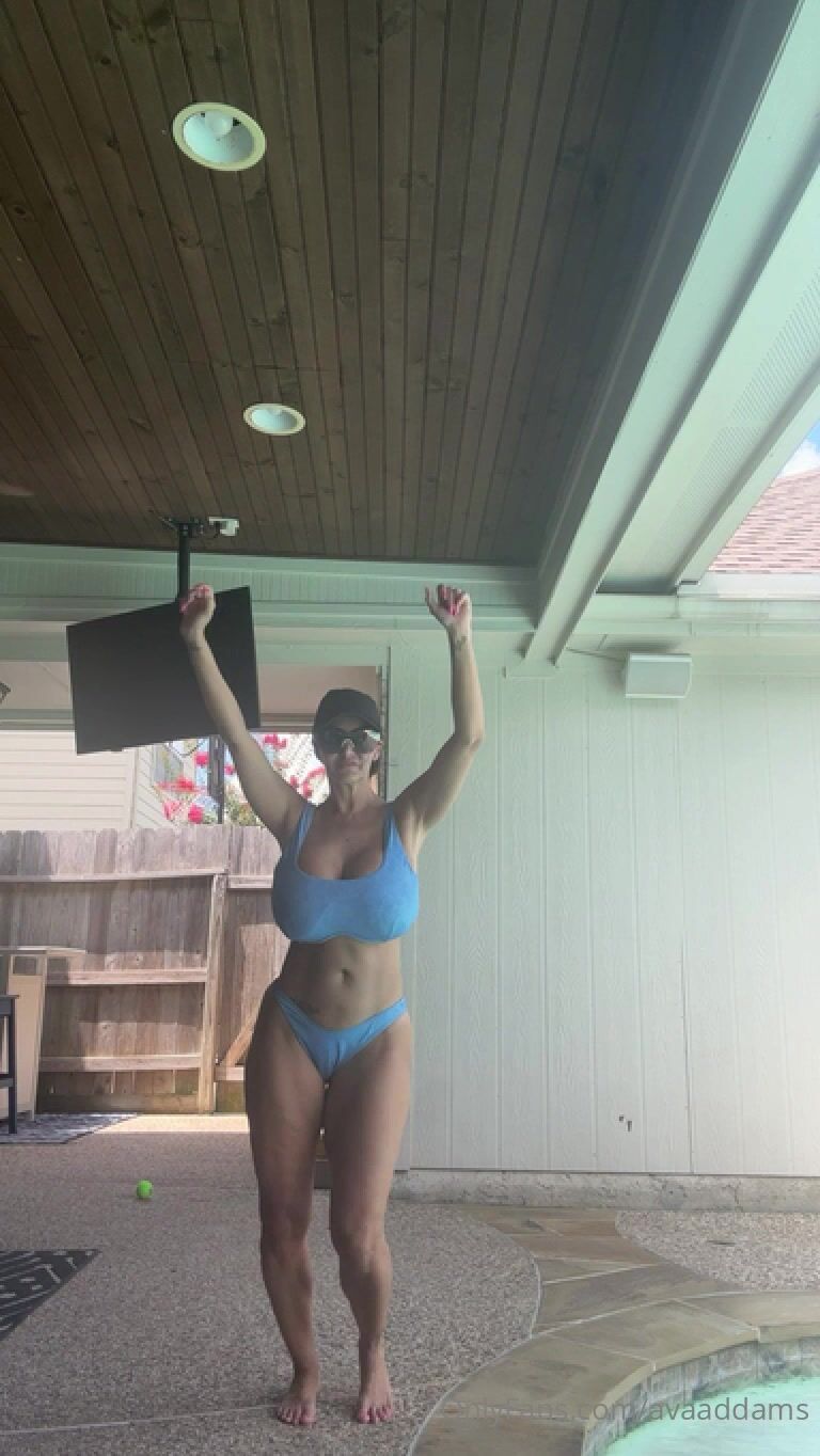 Ava Addams Onlyfans Blue Swimsuit