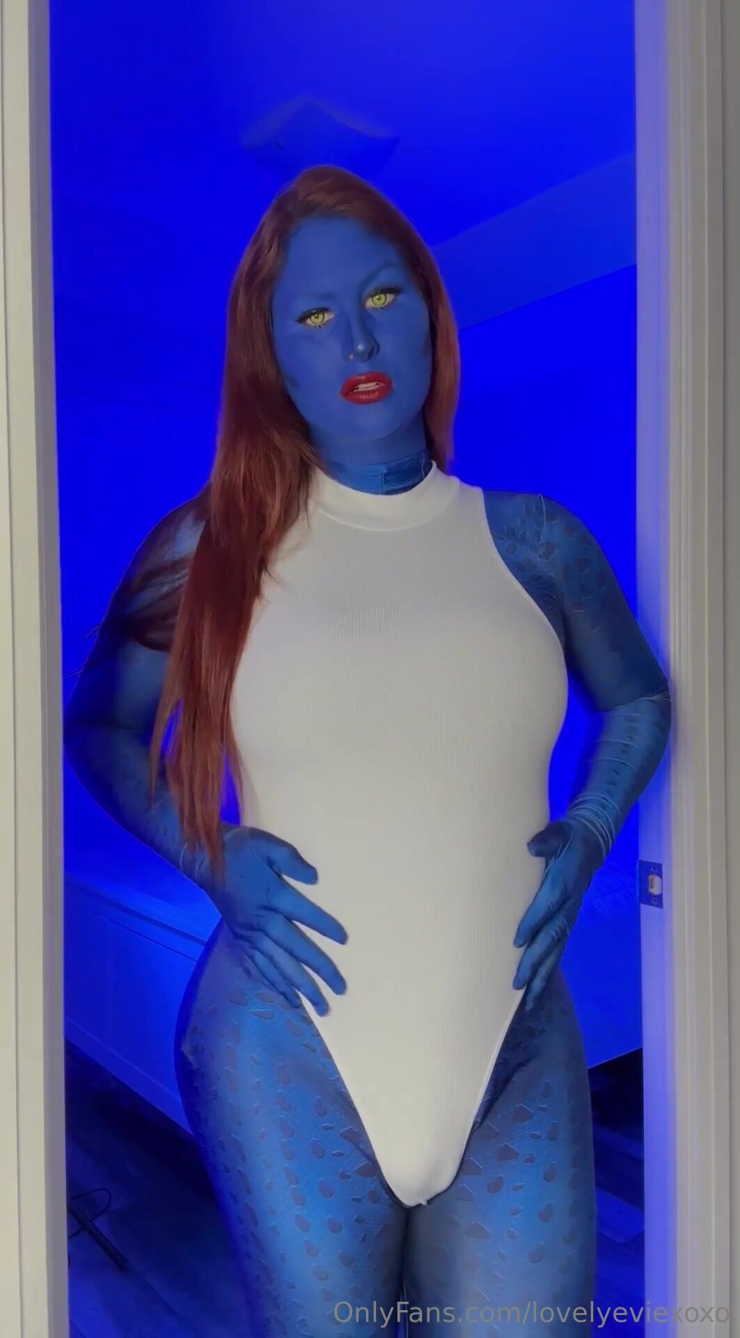 TS Evie Love - Mystique Cosplay JOI