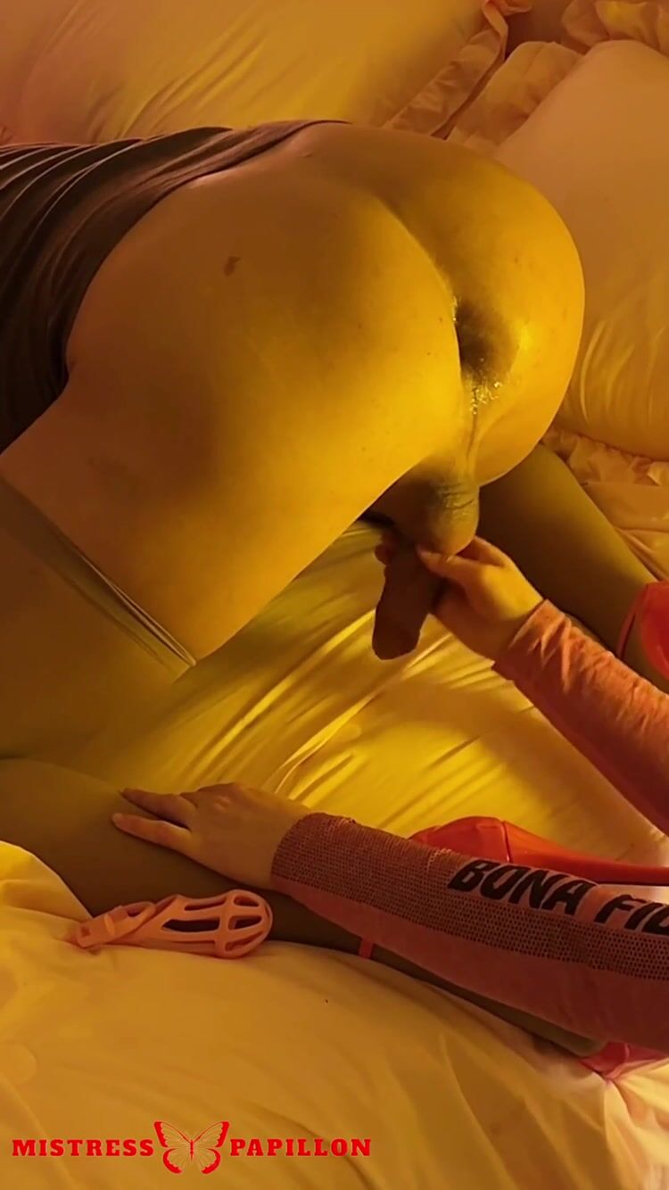 Mistress Papillon - The Best Lube For Your Ass Is Your Own CUM