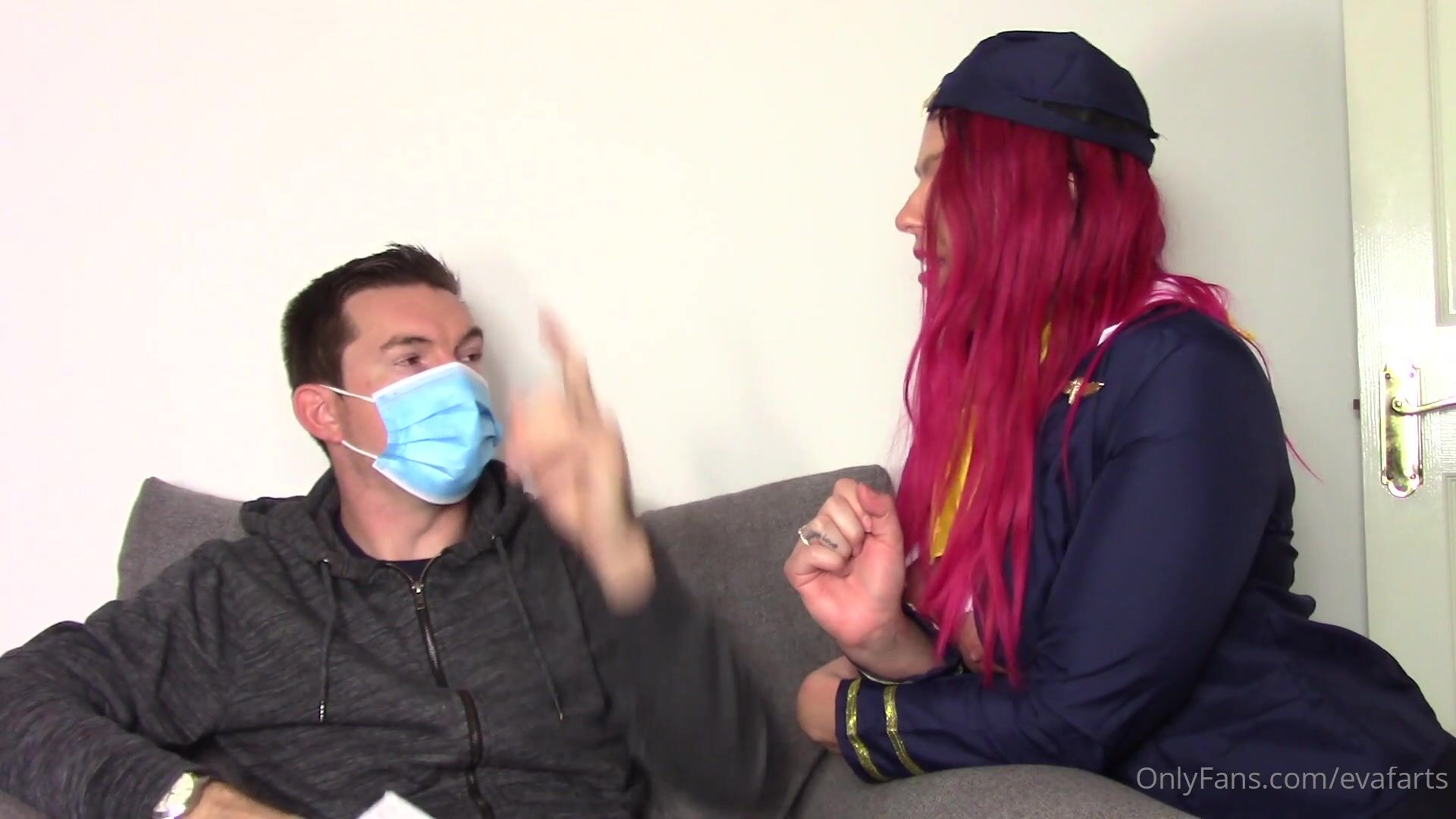 Eva Marie fart flight