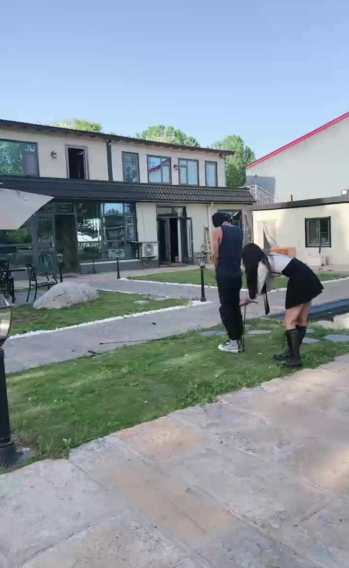 TWO PRINCESS MERCILESS WHIPPING SLAVE BOY