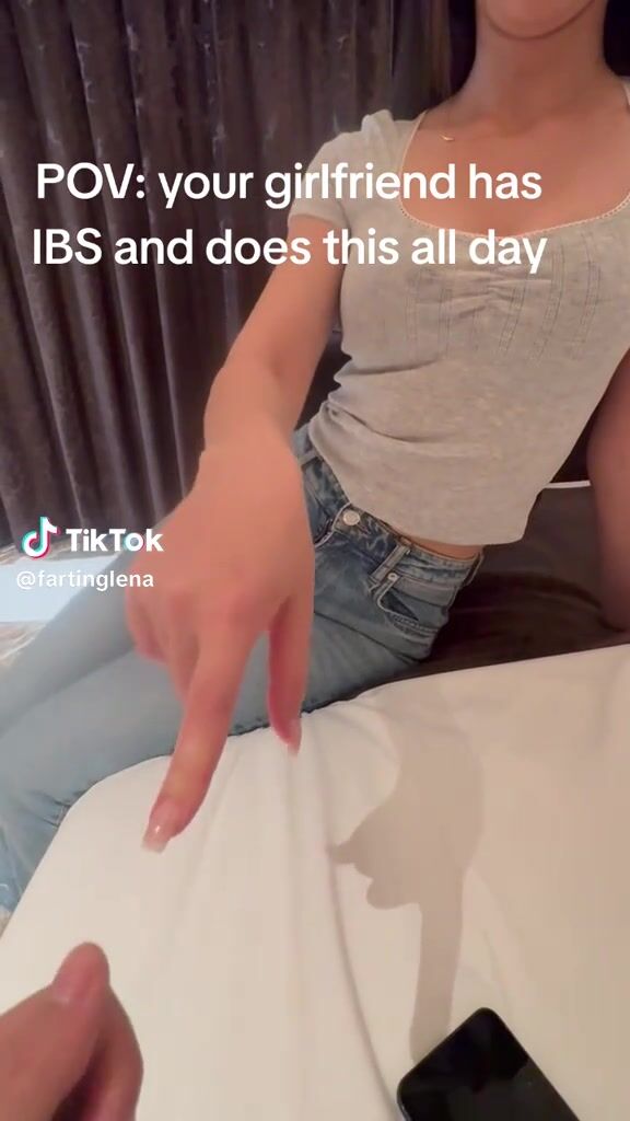 Farting Lena - pull my finger
