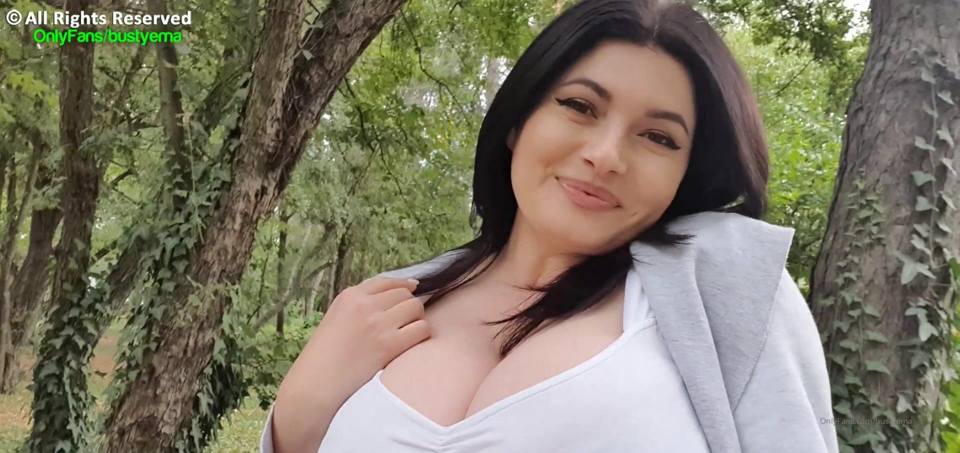 Busty Ema at Park 1