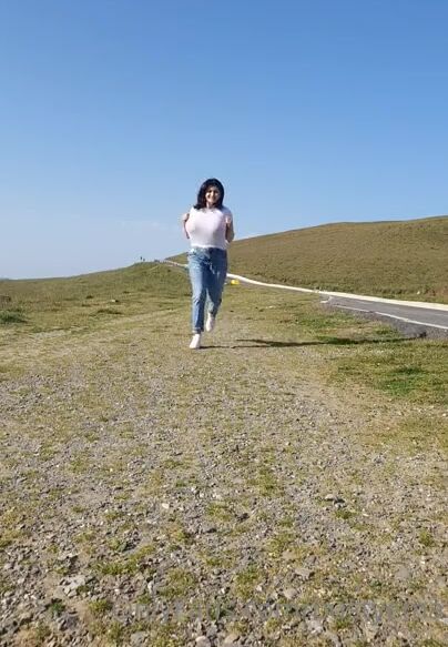 Busty Ema Running