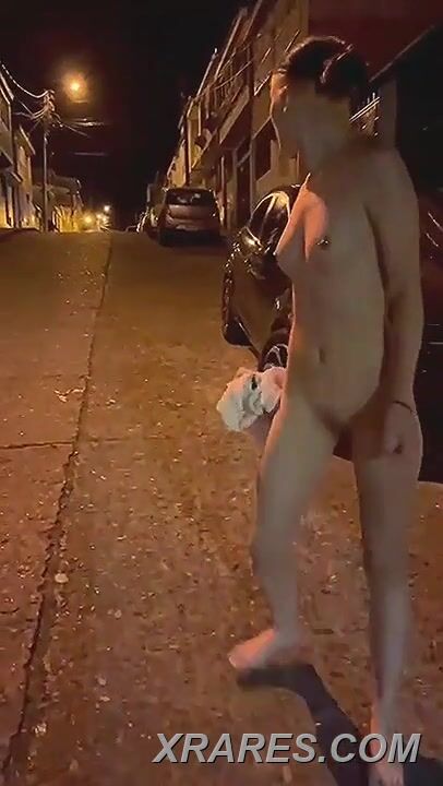 Girl wandering naked