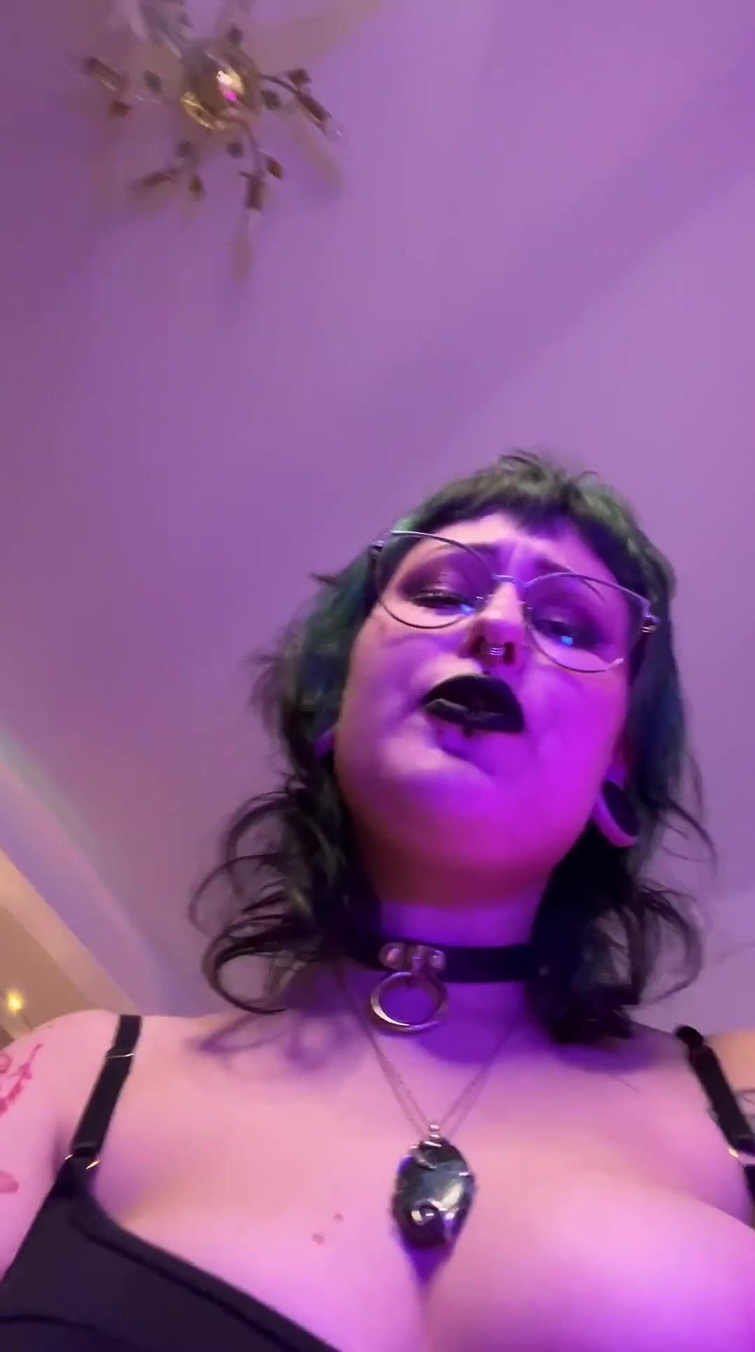 Goth alt girl spits on you POV #6