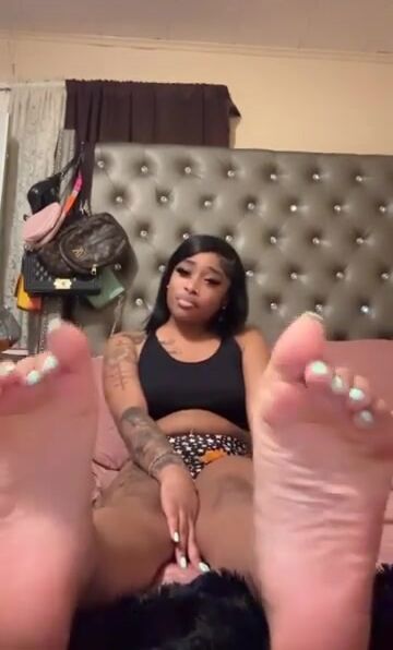 Black Girl Feet Teasing