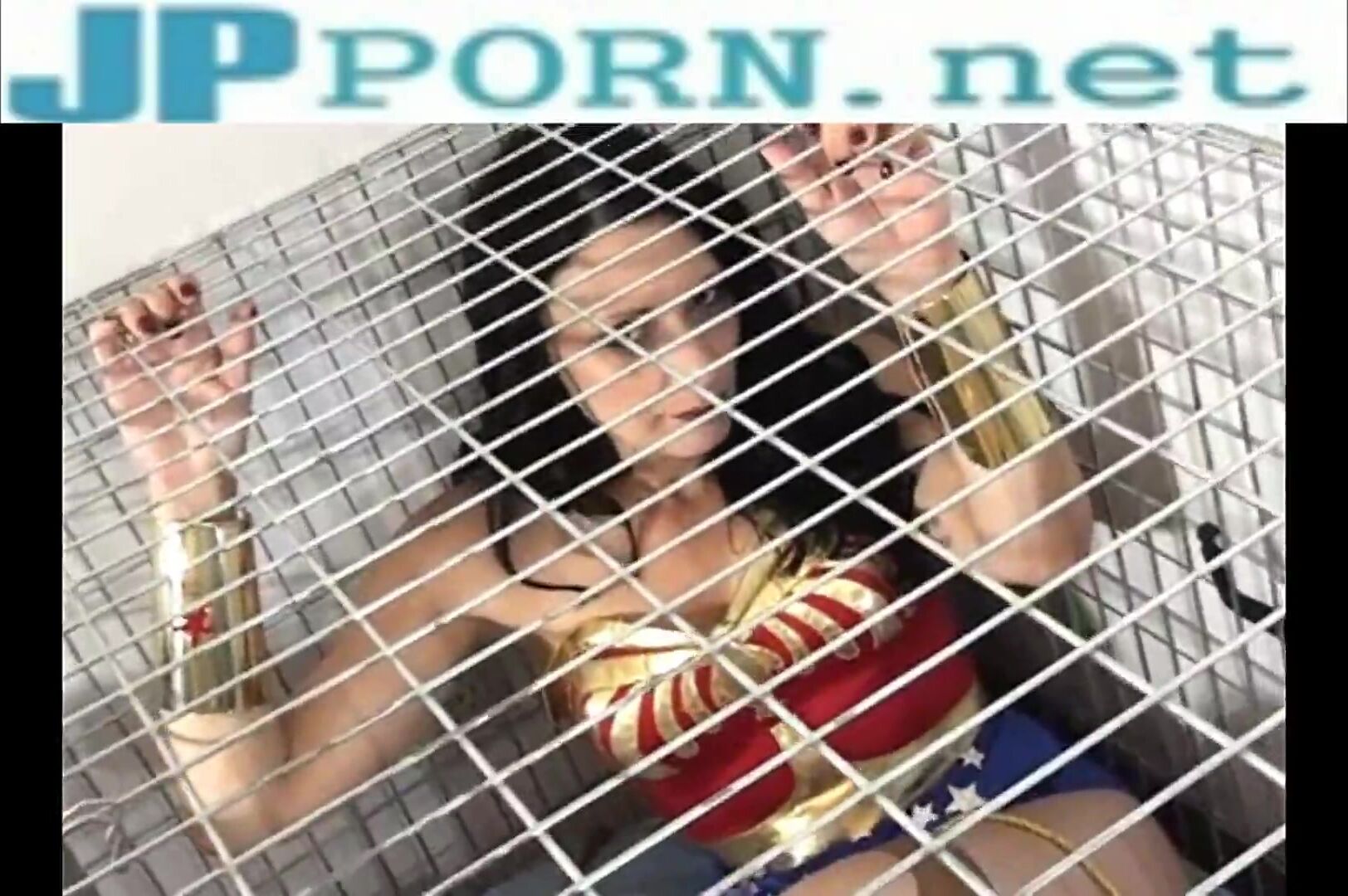 Wonder woman in cage