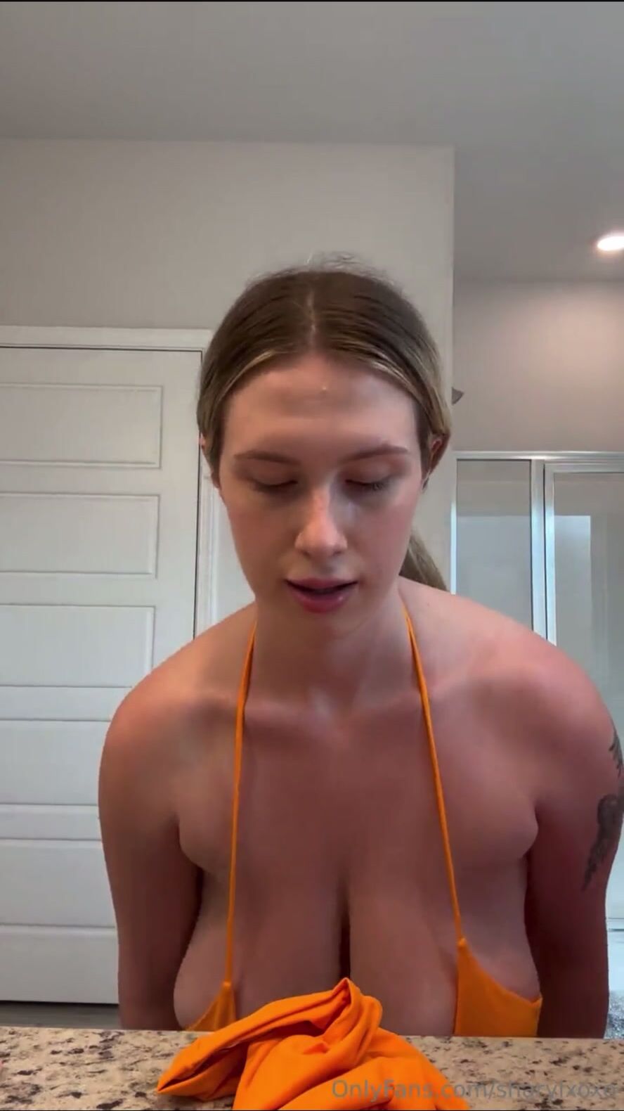 Sharylxoxo bikini try on