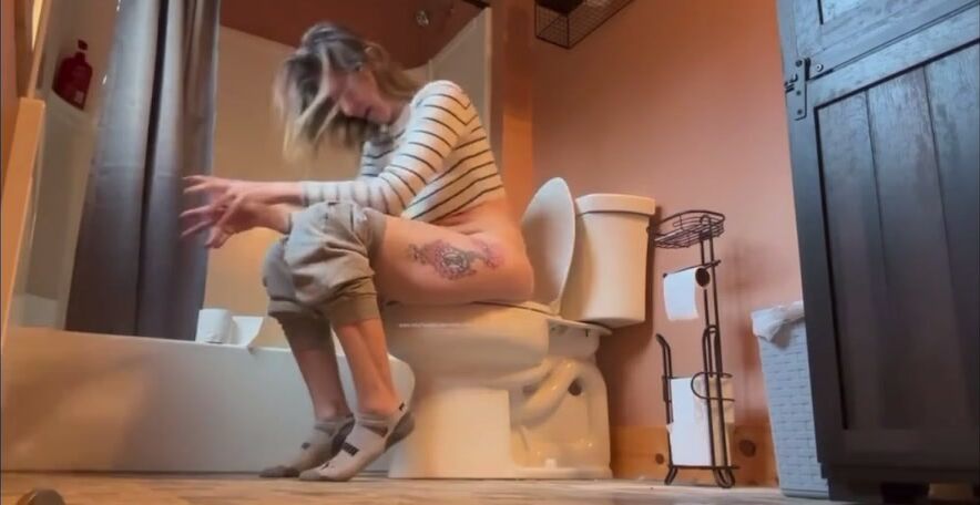 Long toe sally blows up toilet