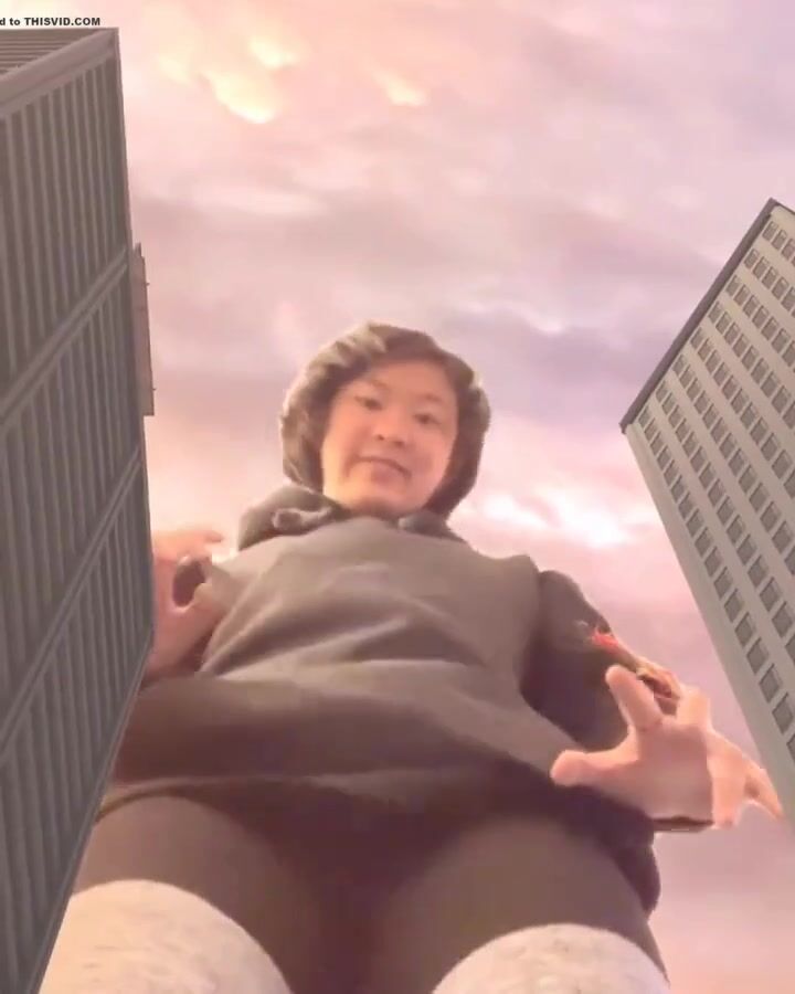Giantess asian city crush