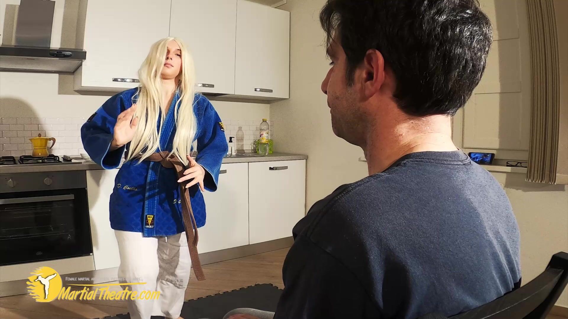 Roxanne karate foot punishment