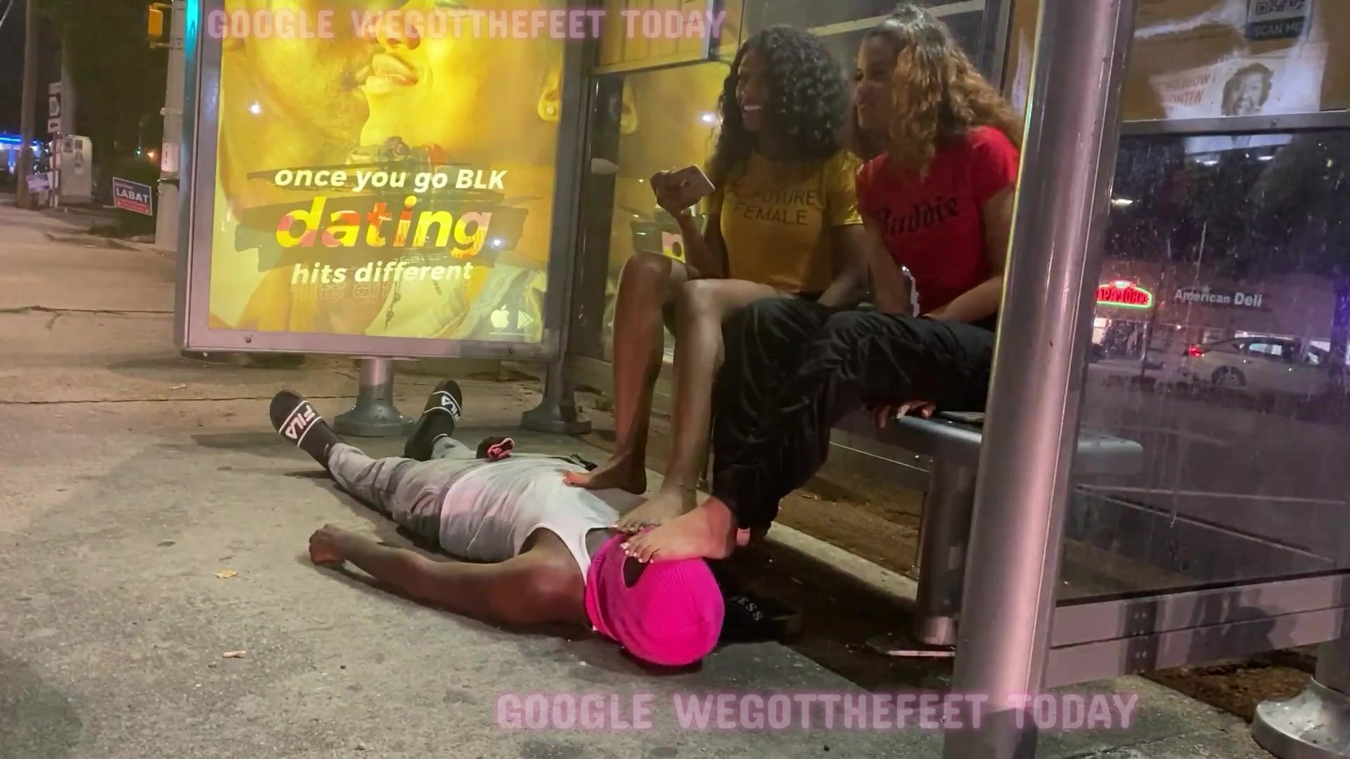 WE GOT THE FEET - PUBLIC HUMILIATION AT BUS STOP