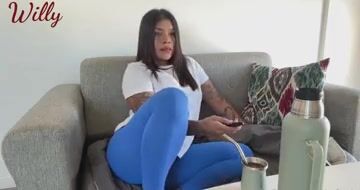 Mila farting sofa