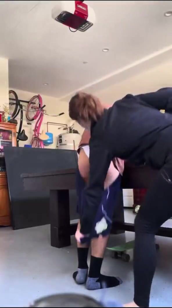 lifting the husband from his underwear to punish him
