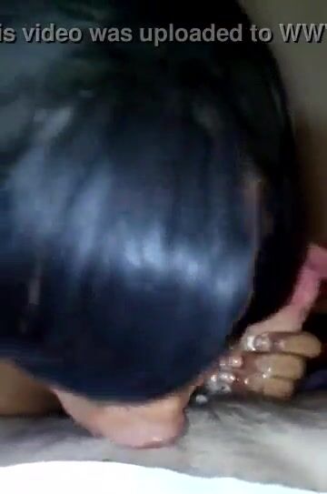 Sexy Ebony Loves To Sloppy Suck The Cum Out