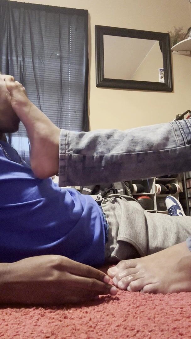 Foot Gagging on my Bedroom