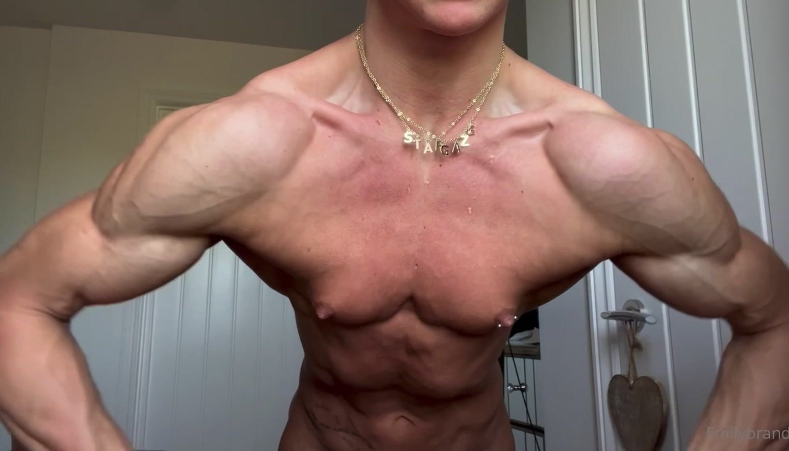 Emily Brand Shredded Flexing