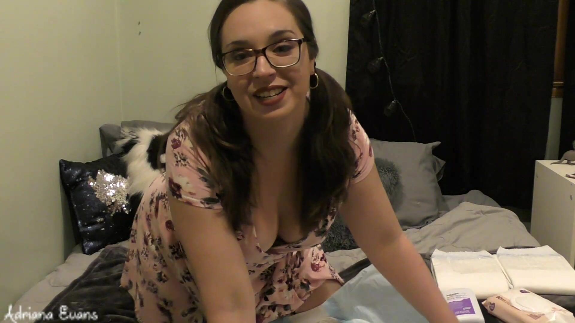 Adriana evans - your babysitter wears diapers