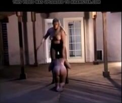 Bbw whips small slave girl