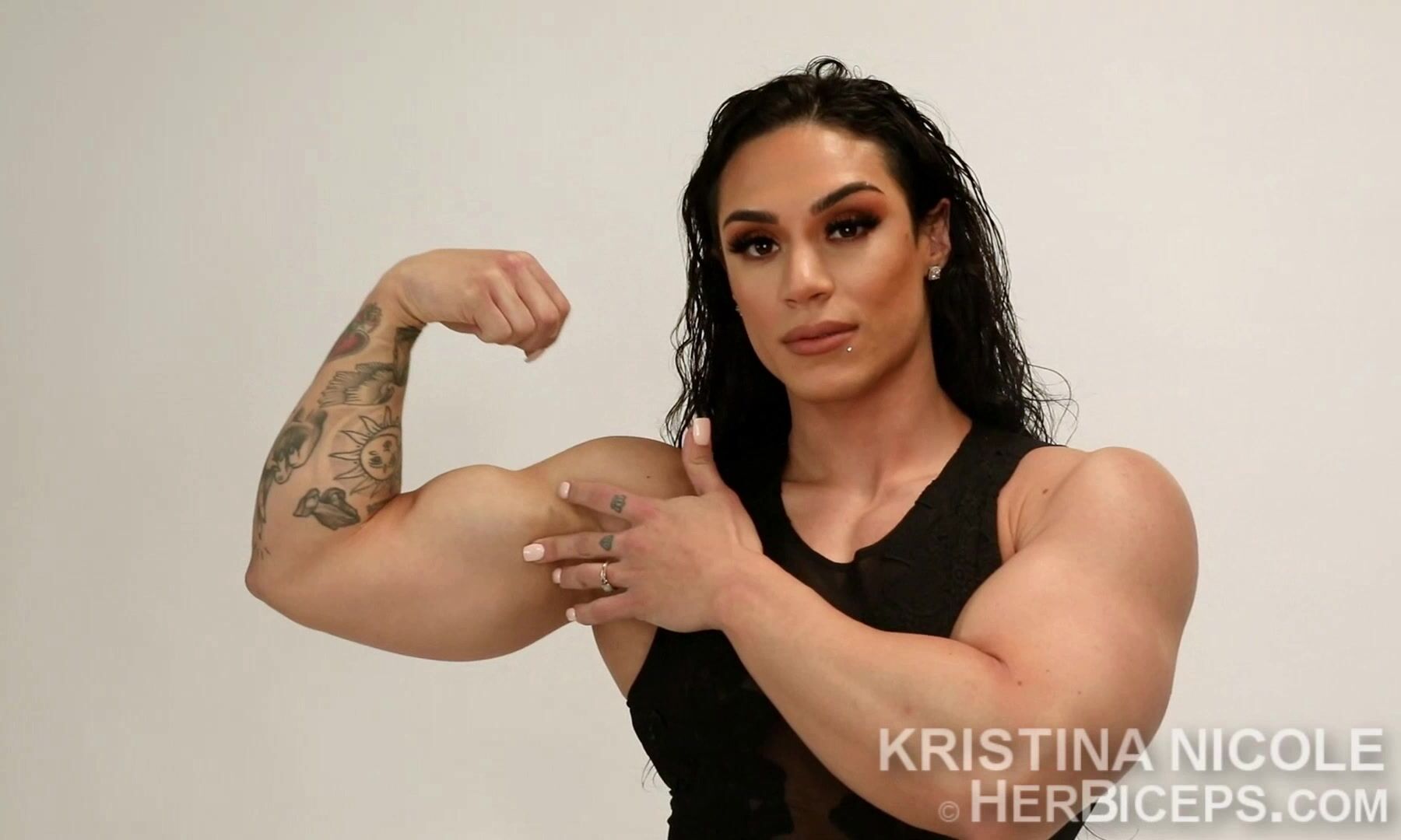 Kristina nicole biceps flex