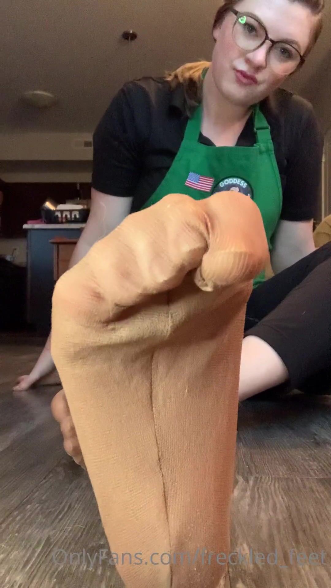 Freckled_feet barista sweaty ped socks