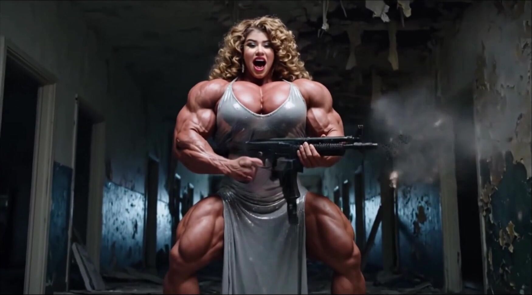 Dayana muscles & rifle