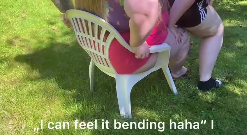 heavy girls break chair and table