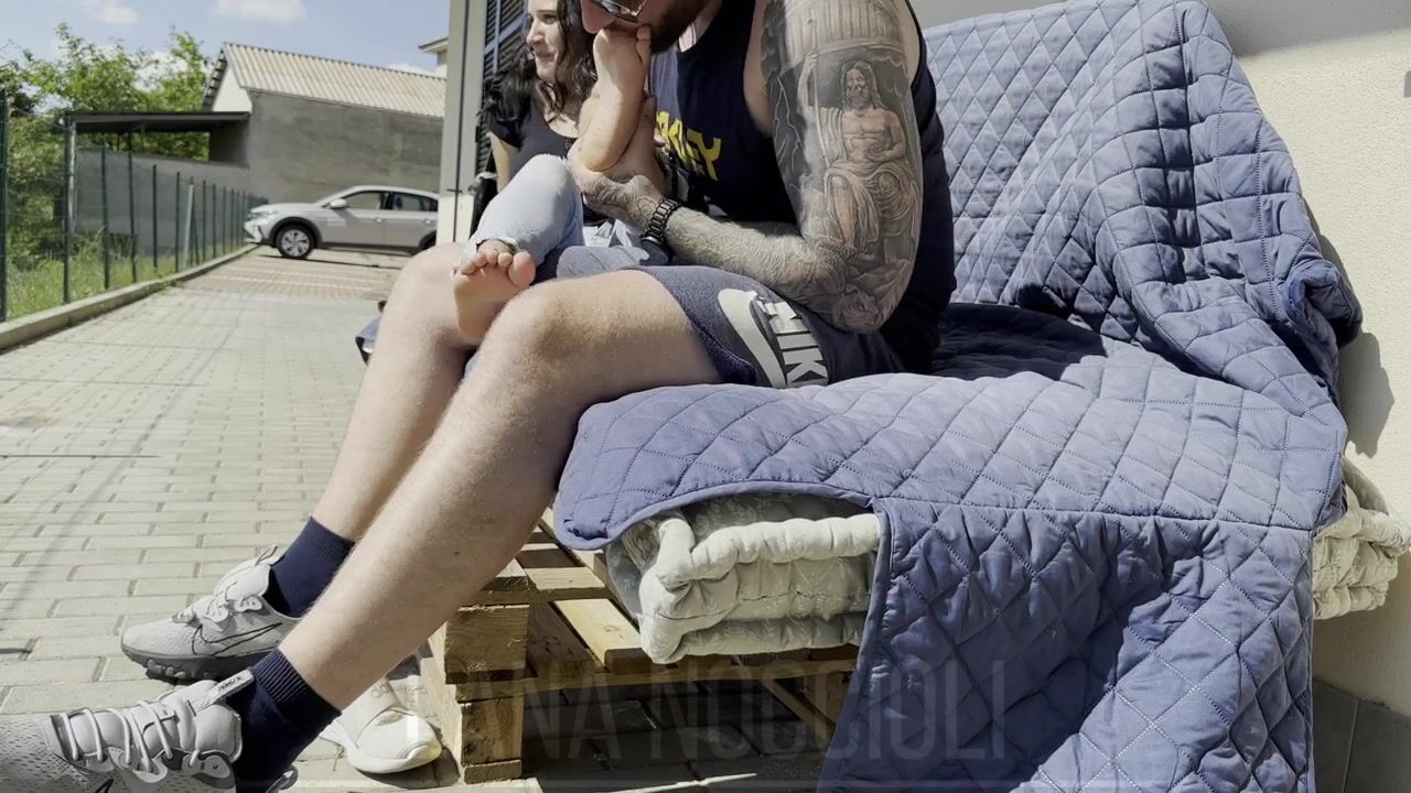 Foot in public