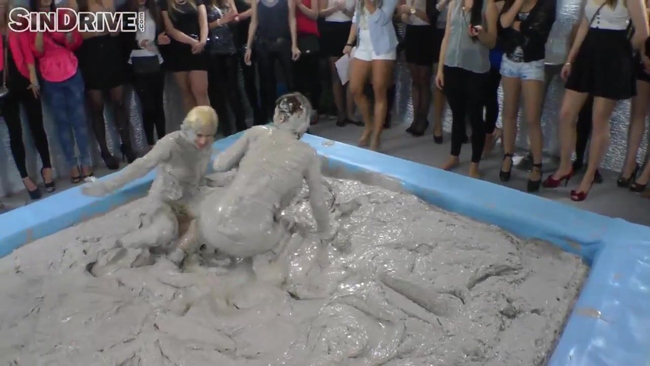 Muddy Wrestling Pornstar Power  Nathaly Cherie vs. Vanessa