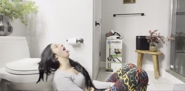 Girls human toilet